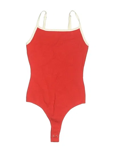 Pre-owned Forever 21 Bodysuit In Red