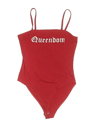 Pre-owned Forever 21 Bodysuit In Red