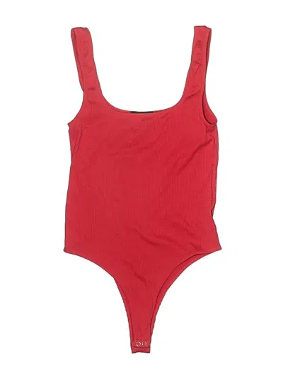 Pre-owned Forever 21 Bodysuit In Red
