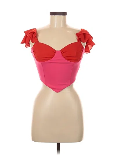 Pre-owned Forever 21 Bodysuit In Red