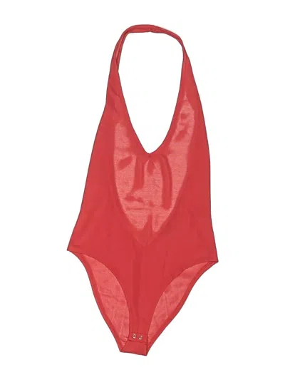 Pre-owned Forever 21 Bodysuit In Red