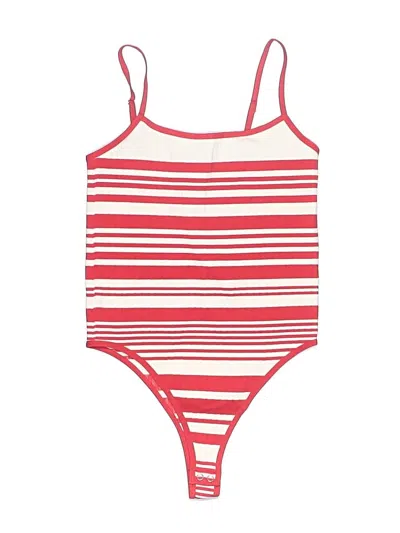Pre-owned Forever 21 Bodysuit In Red