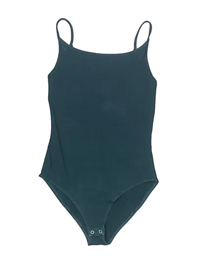 Pre-owned Forever 21 Bodysuit In Teal