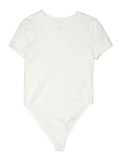 Pre-owned Forever 21 Bodysuit In White