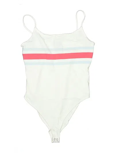 Pre-owned Forever 21 Bodysuit In White