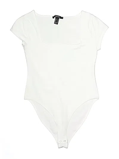 Pre-owned Forever 21 Bodysuit In White