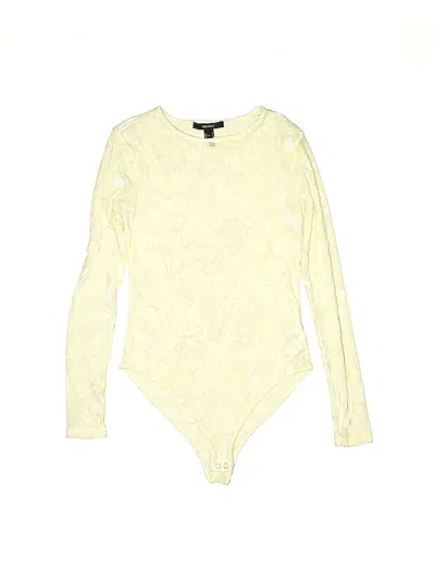 Pre-owned Forever 21 Bodysuit In Yellow
