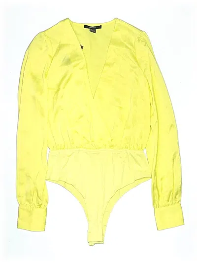 Forever 21 Bodysuit In Yellow