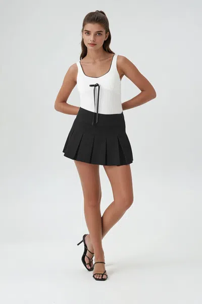 Forever 21 Bow Ricrac-trim Bodysuit In Multi