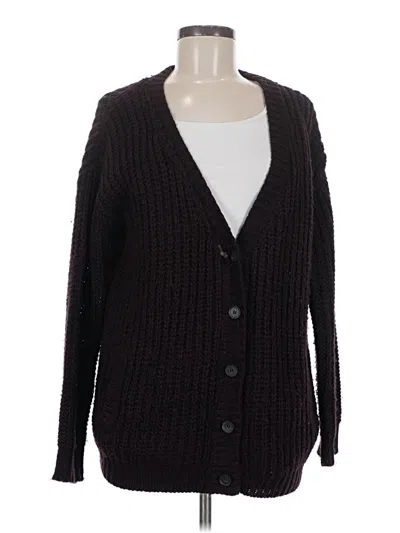 Pre-owned Forever 21 Cardigan Sweater In Black