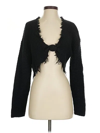 Pre-owned Forever 21 Cardigan Sweater In Black