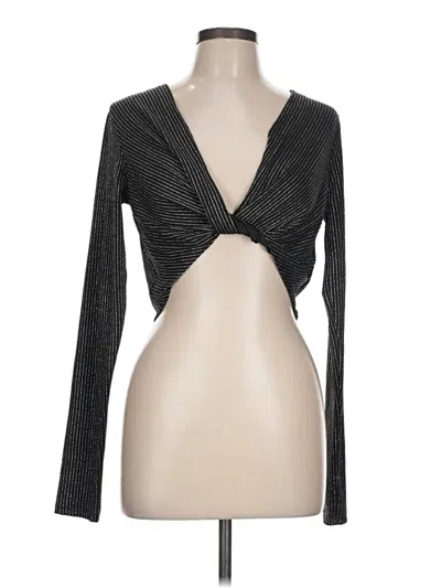 Pre-owned Forever 21 Cardigan Sweater In Black