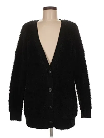 Pre-owned Forever 21 Cardigan Sweater In Black