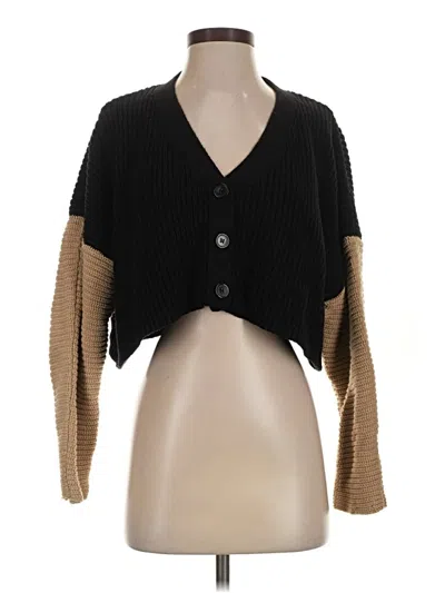 Pre-owned Forever 21 Cardigan Sweater In Black