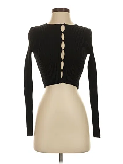 Pre-owned Forever 21 Cardigan Sweater In Black