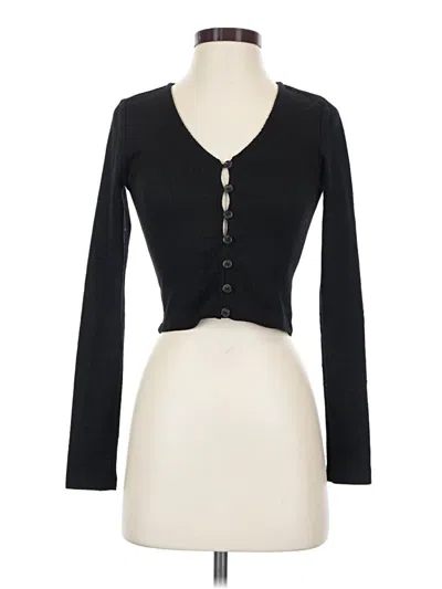Pre-owned Forever 21 Cardigan Sweater In Black