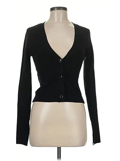 Pre-owned Forever 21 Cardigan Sweater In Black