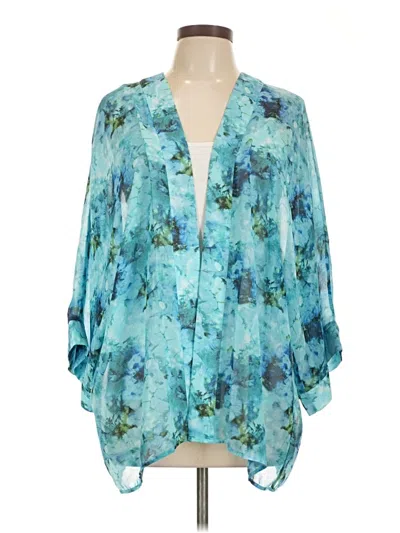 Pre-owned Forever 21 Cardigan Sweater In Blue