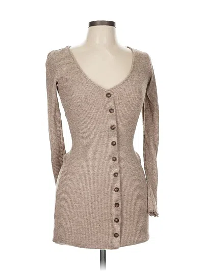 Pre-owned Forever 21 Cardigan Sweater In Brown