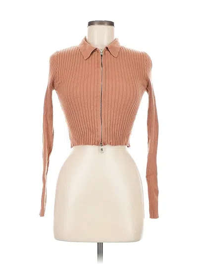 Pre-owned Forever 21 Cardigan Sweater In Brown