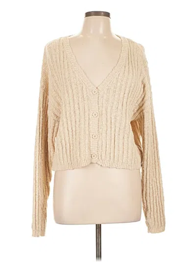 Pre-owned Forever 21 Cardigan Sweater In Brown