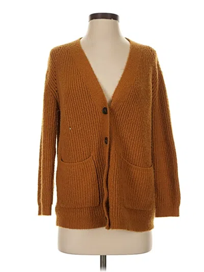 Pre-owned Forever 21 Cardigan Sweater In Brown