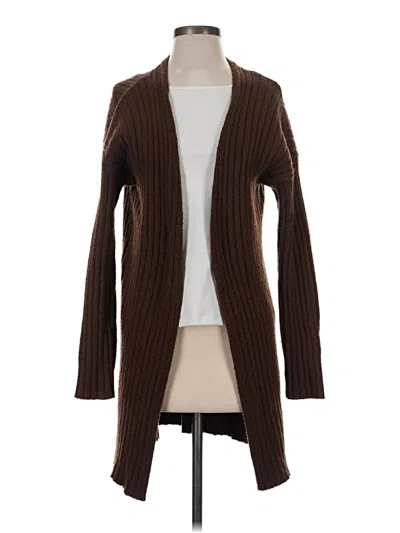 Pre-owned Forever 21 Cardigan Sweater In Brown
