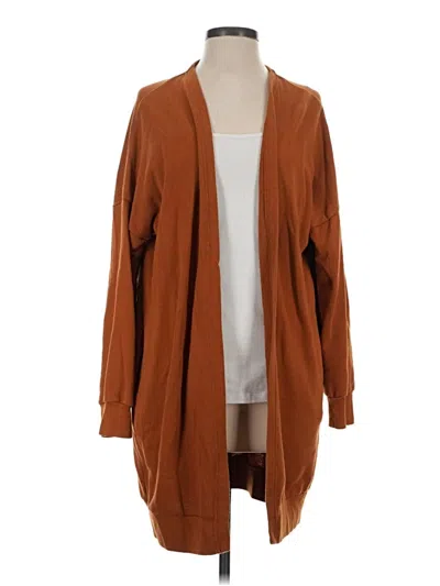 Pre-owned Forever 21 Cardigan Sweater In Brown