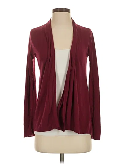 Pre-owned Forever 21 Cardigan Sweater In Burgundy