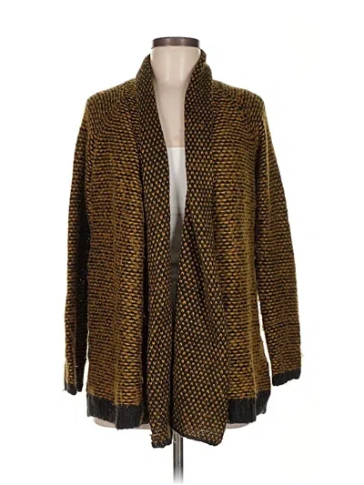 Pre-owned Forever 21 Cardigan Sweater In Gold