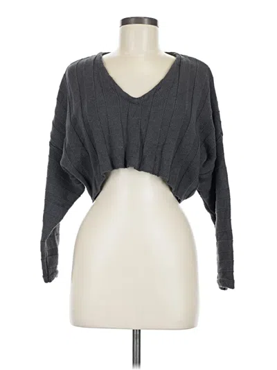 Pre-owned Forever 21 Cardigan Sweater In Gray