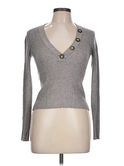 Pre-owned Forever 21 Cardigan Sweater In Gray