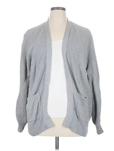 Pre-owned Forever 21 Cardigan Sweater In Gray