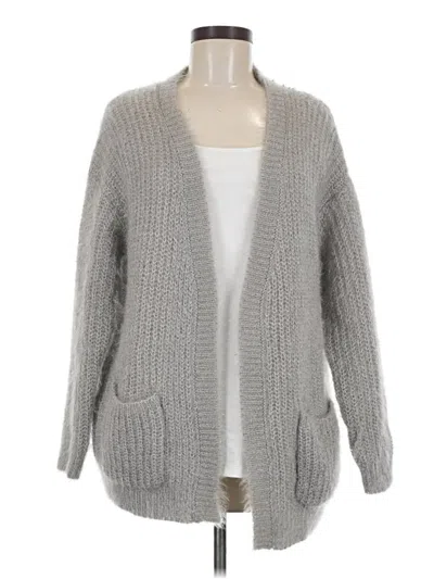 Pre-owned Forever 21 Cardigan Sweater In Gray