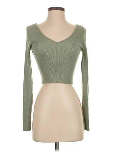 Pre-owned Forever 21 Cardigan Sweater In Green