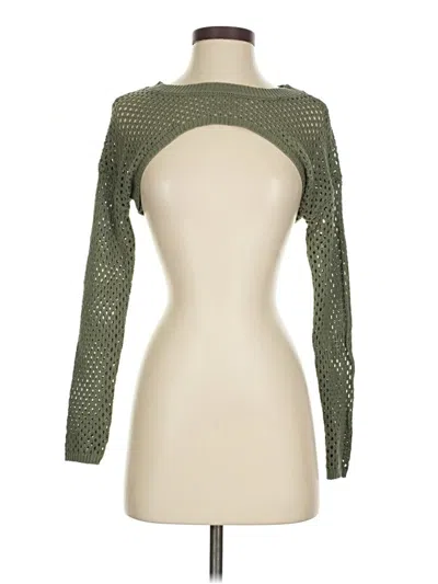 Pre-owned Forever 21 Cardigan Sweater In Green