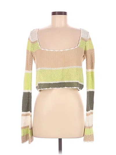 Pre-owned Forever 21 Cardigan Sweater In Green