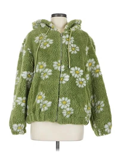 Pre-owned Forever 21 Cardigan Sweater In Green
