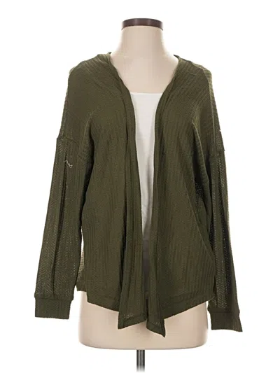 Pre-owned Forever 21 Cardigan Sweater In Green