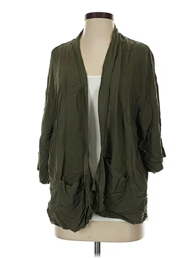 Pre-owned Forever 21 Cardigan Sweater In Green