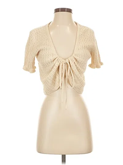 Pre-owned Forever 21 Cardigan Sweater In Ivory