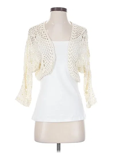 Pre-owned Forever 21 Cardigan Sweater In Ivory
