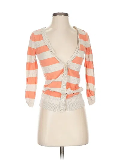 Pre-owned Forever 21 Cardigan Sweater In Orange