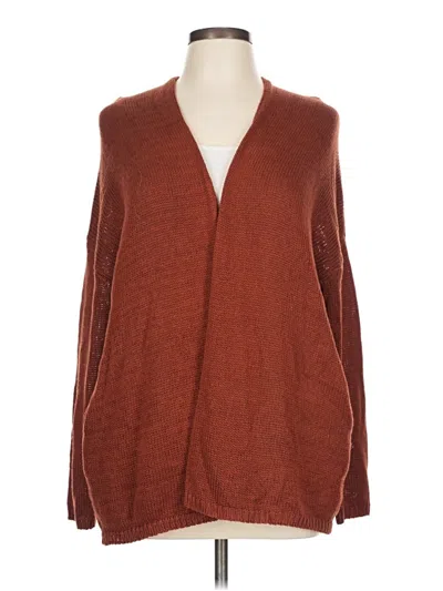 Pre-owned Forever 21 Cardigan Sweater In Orange