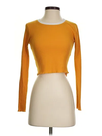 Pre-owned Forever 21 Cardigan Sweater In Orange