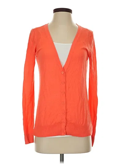 Pre-owned Forever 21 Cardigan Sweater In Orange