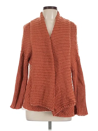 Pre-owned Forever 21 Cardigan Sweater In Orange