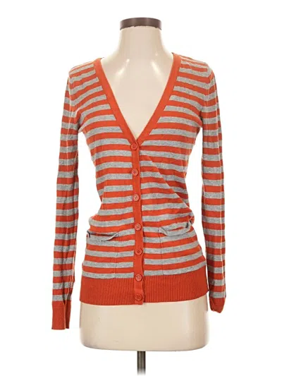 Pre-owned Forever 21 Cardigan Sweater In Orange