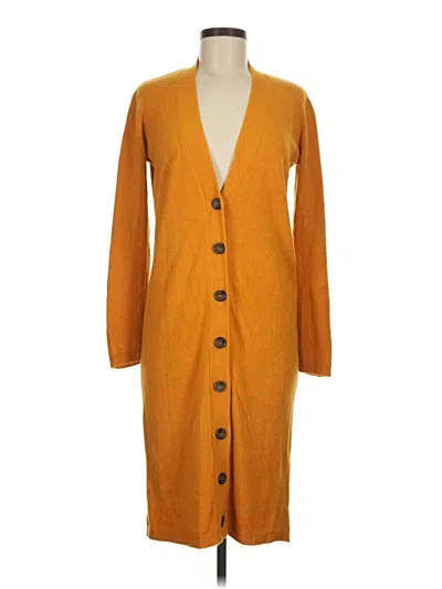 Pre-owned Forever 21 Cardigan Sweater In Orange