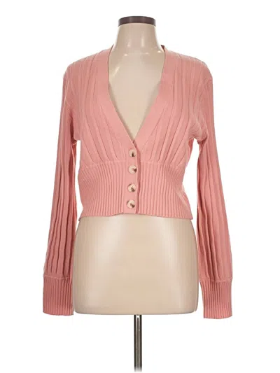 Pre-owned Forever 21 Cardigan Sweater In Pink